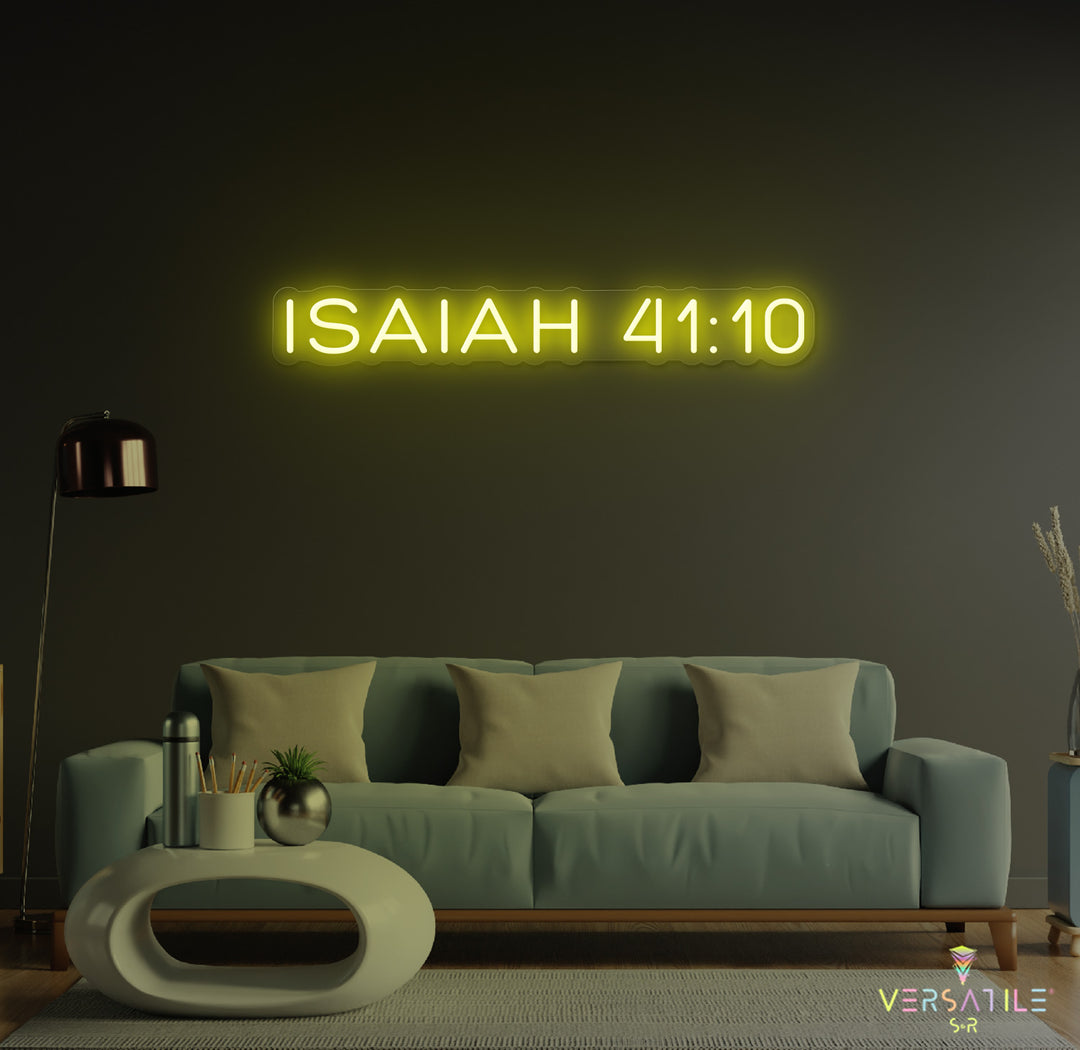 Isaiah 41:10 Neon Sign