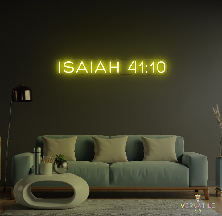 Isaiah 41:10 Neon Sign