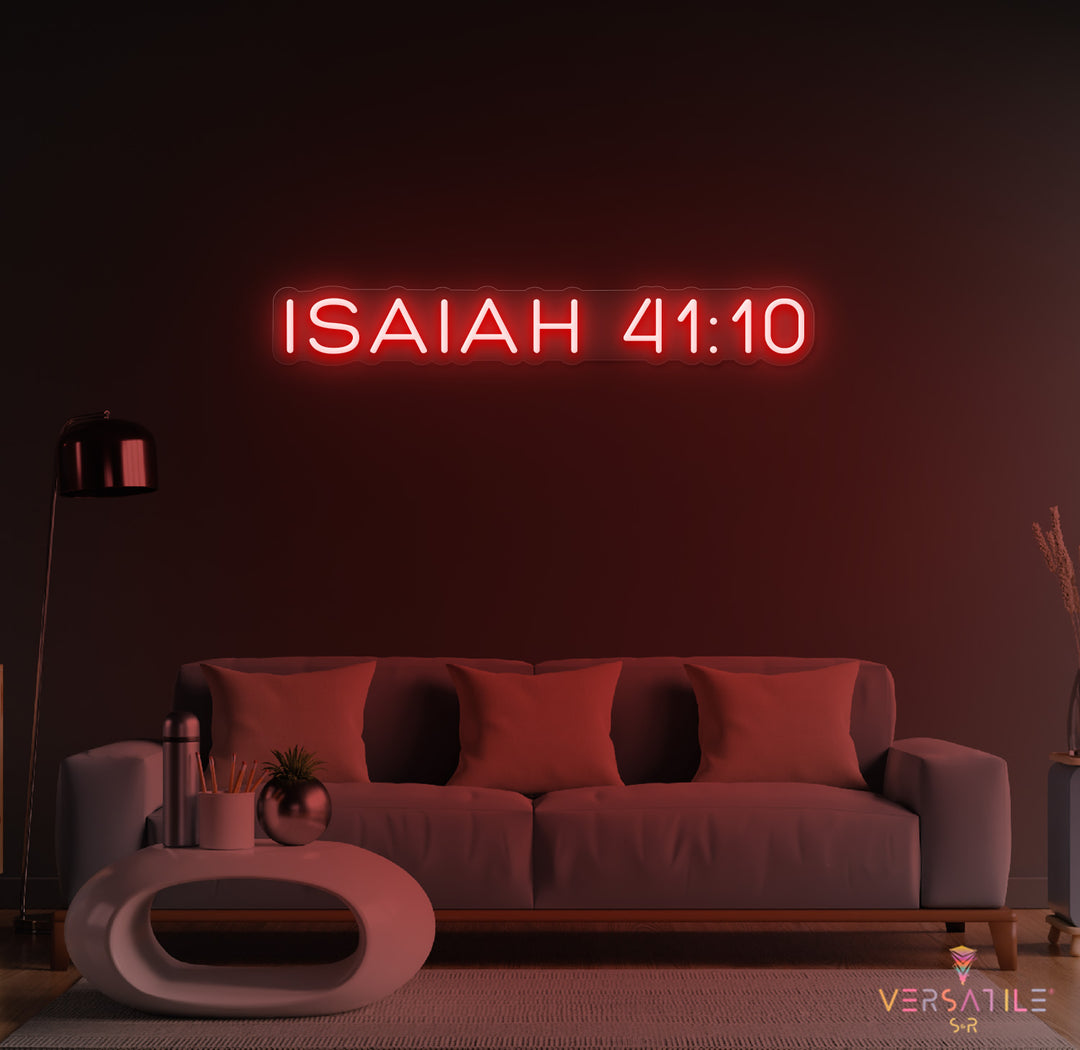 Isaiah 41:10 Neon Sign