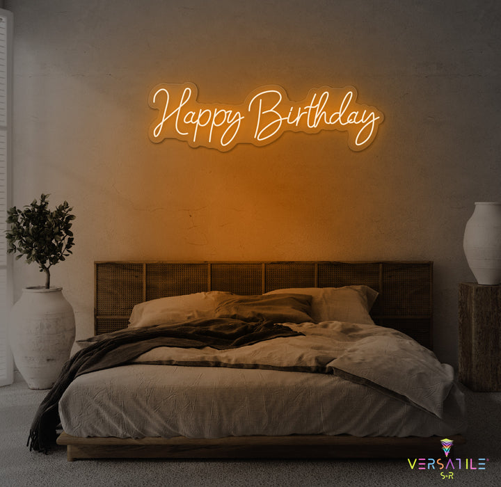 Happy Birthday Neon Sign