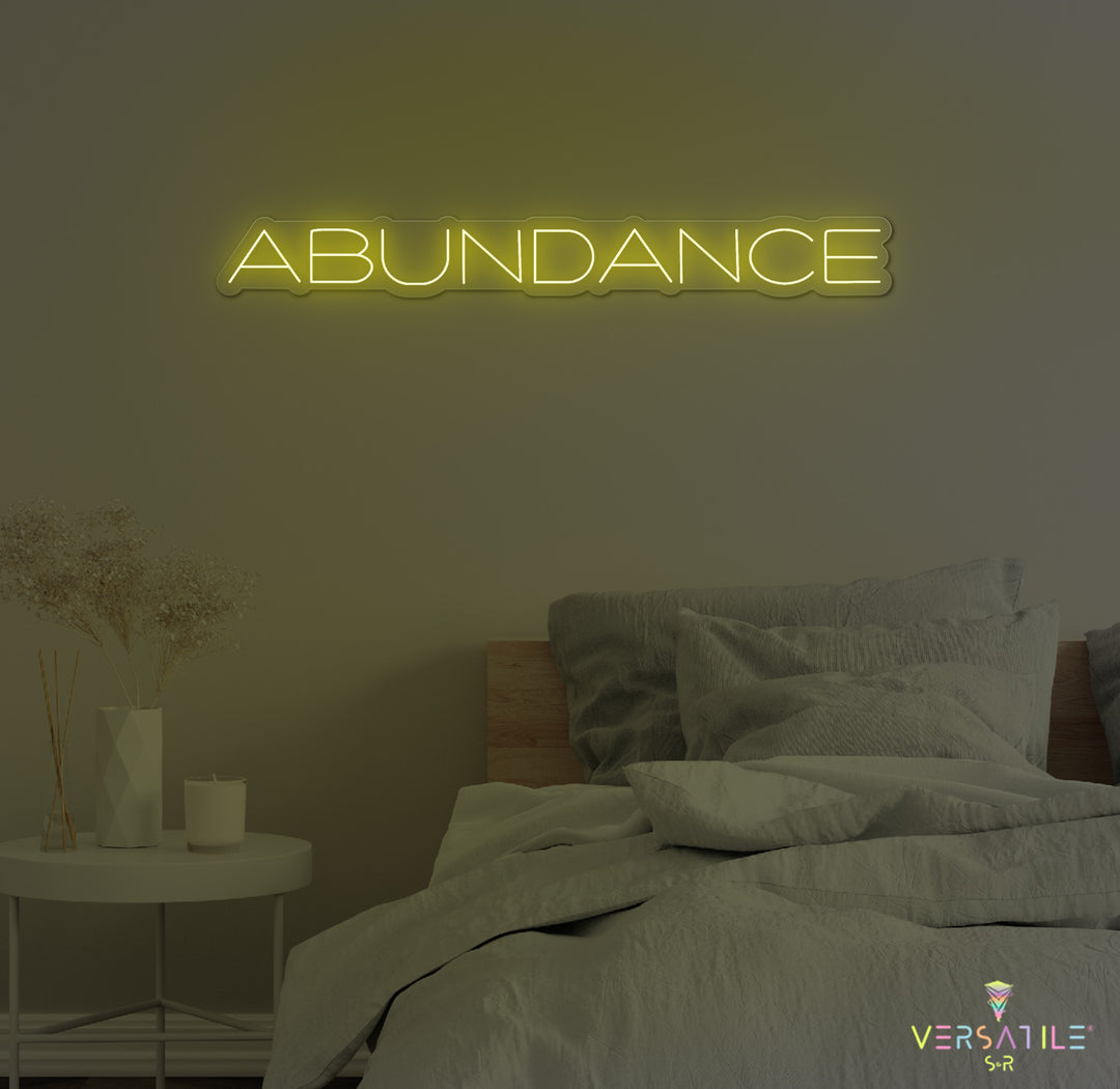 Abundance Neon Sign