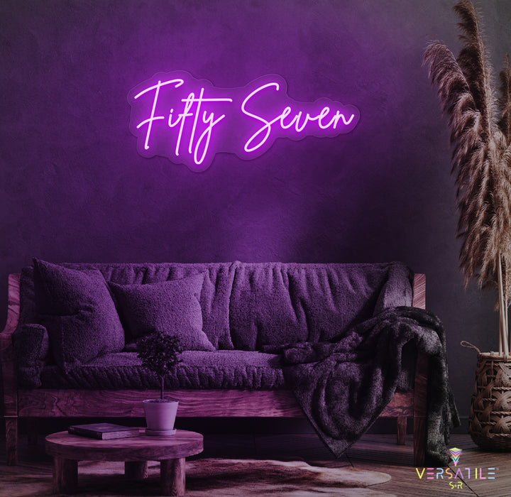Fifty Seven Birthday Neon Sign