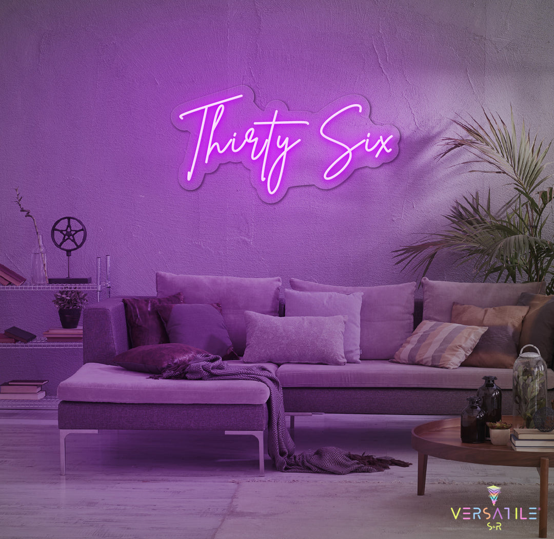 Thirty Six Birthday Neon Sign