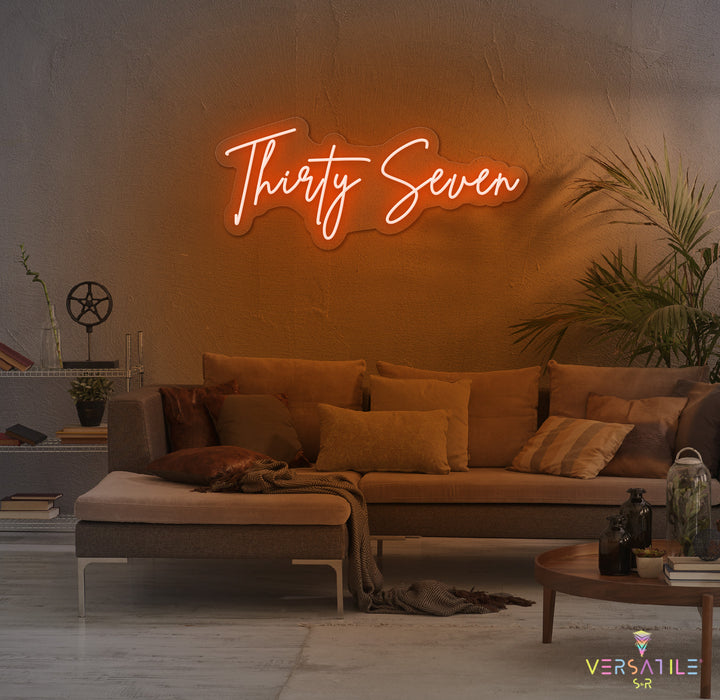 Thirty Seven Birthday Neon Sign