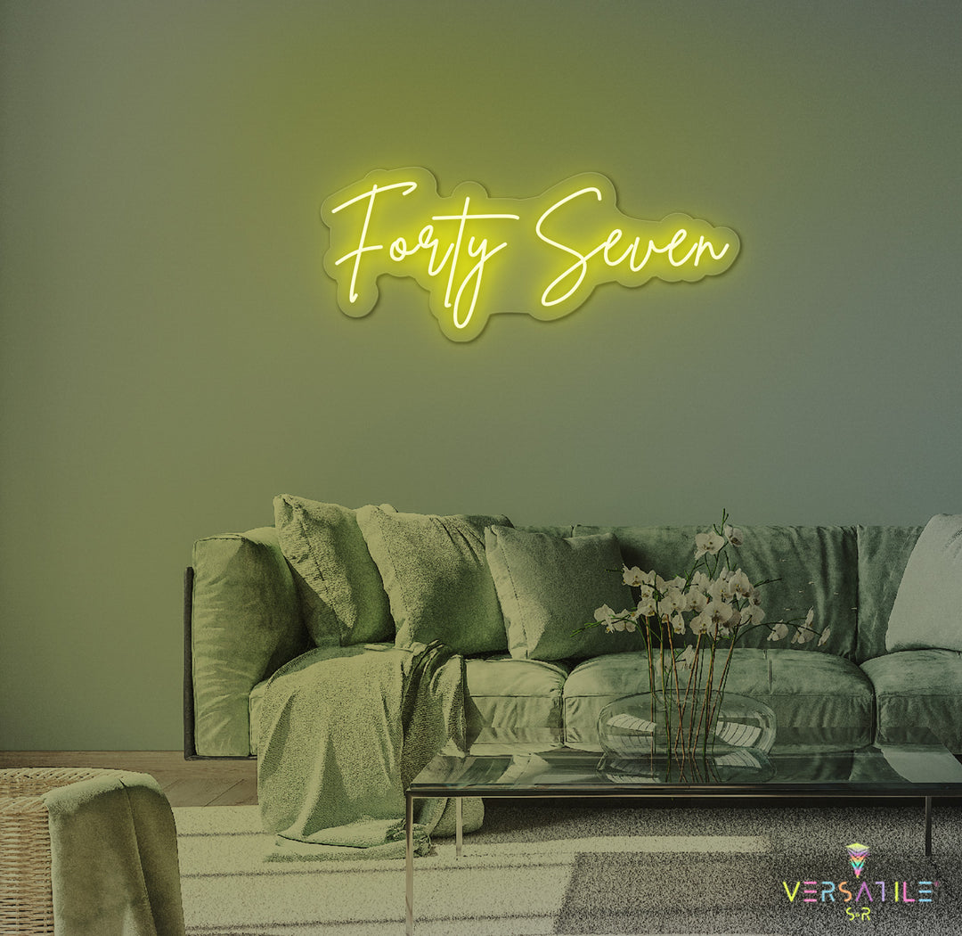 Forty Seven Birthday Neon Sign