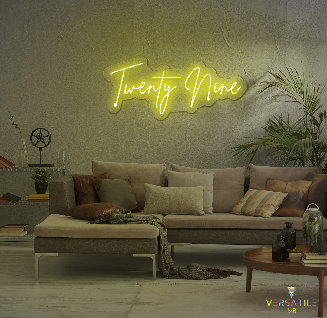 Twenty Nine Birthday Neon Sign