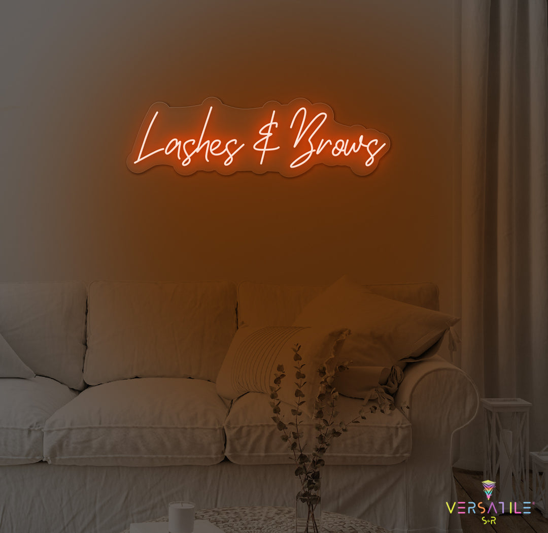 Lashes & Brows Neon Sign