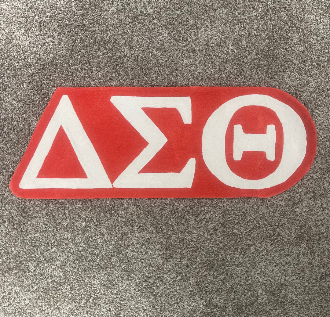 Delta Sigma Theta “ΔΣΘ” Custom Rug (Red)