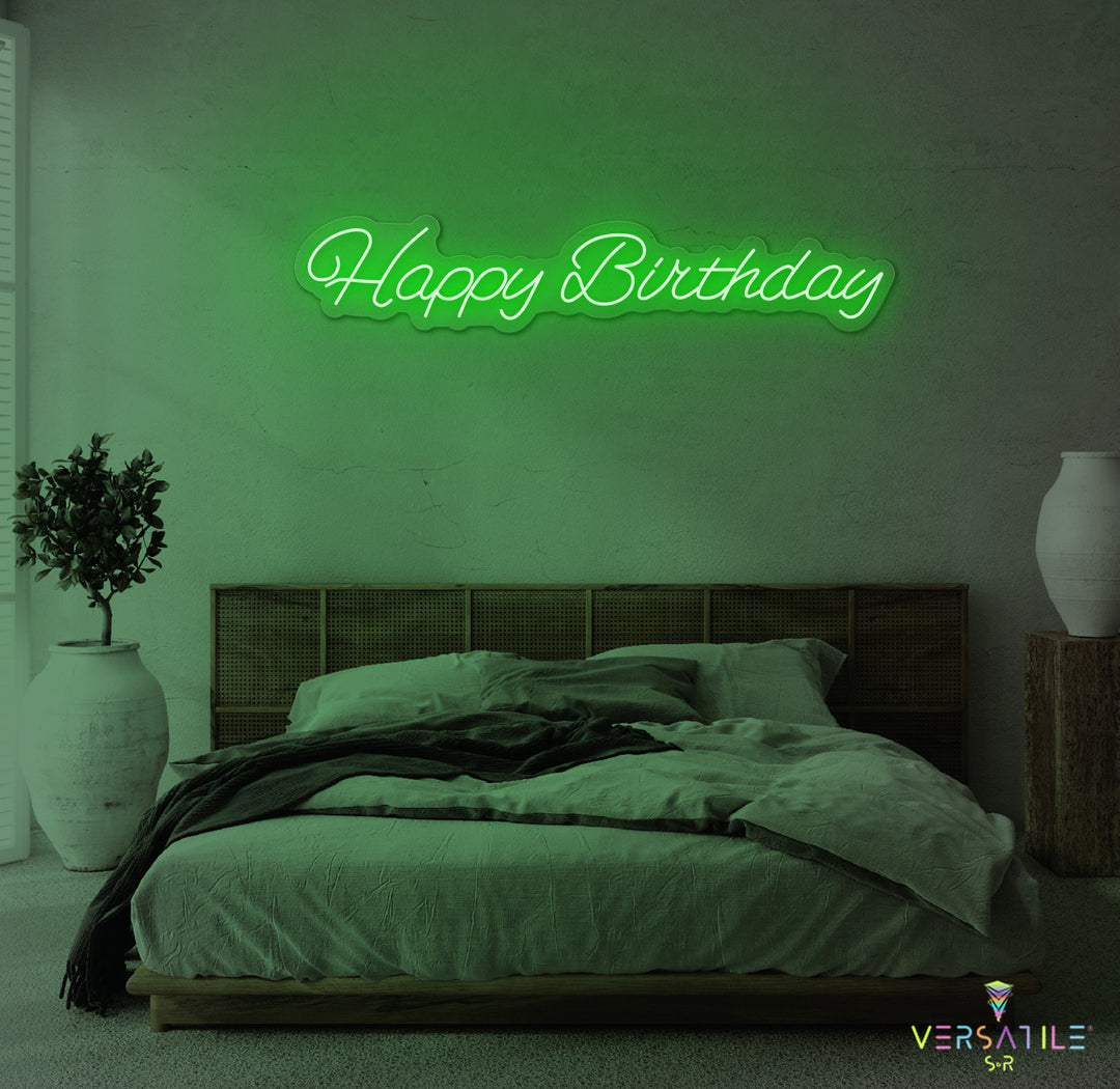 Happy Birthday Neon Sign