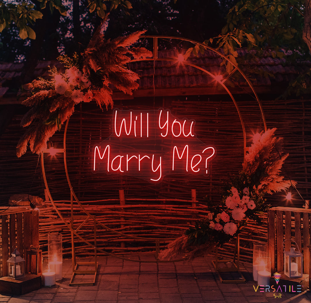 Will You Marry Me? Neon Sign