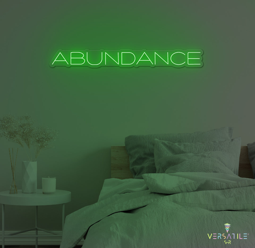 Abundance Neon Sign