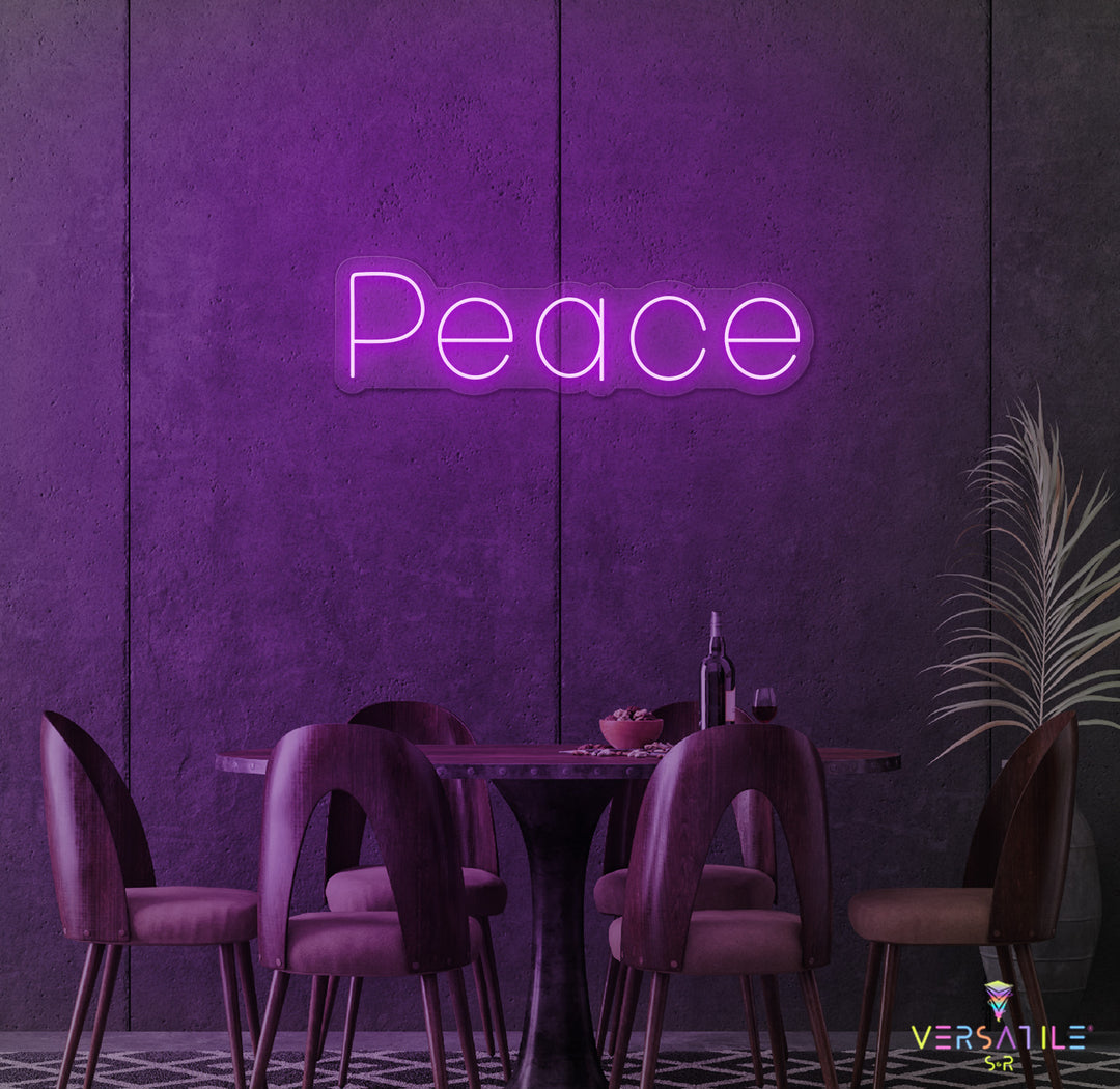 Peace Neon Sign