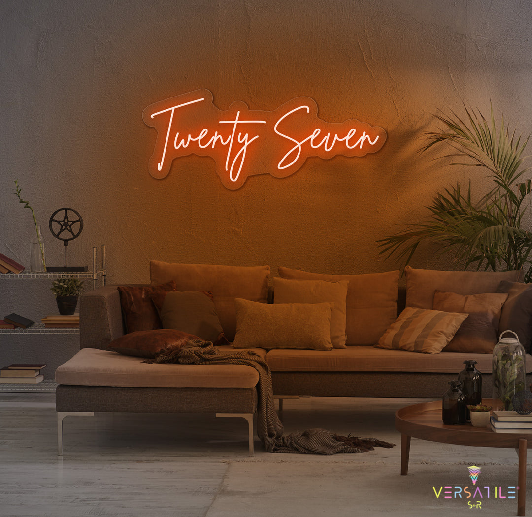 Twenty Seven Birthday Neon Sign