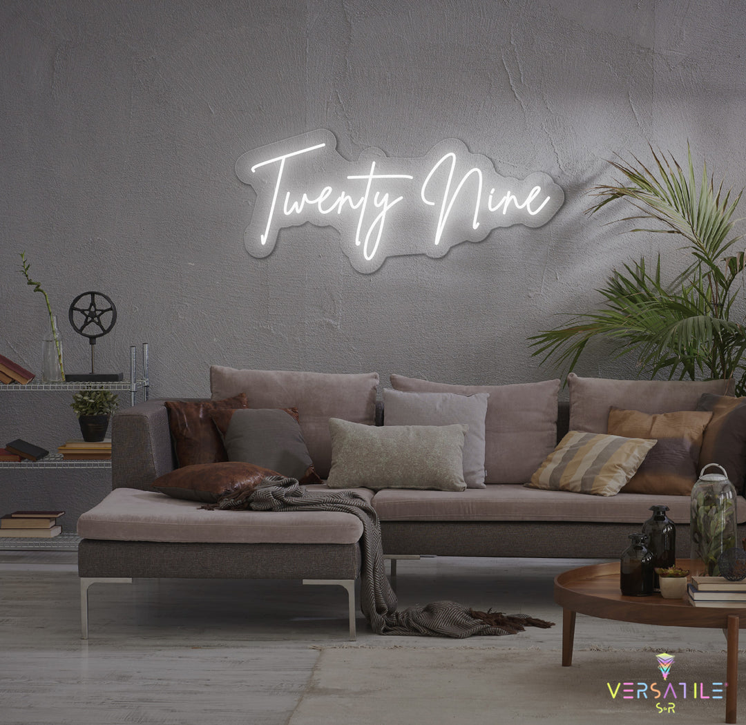 Twenty Nine Birthday Neon Sign