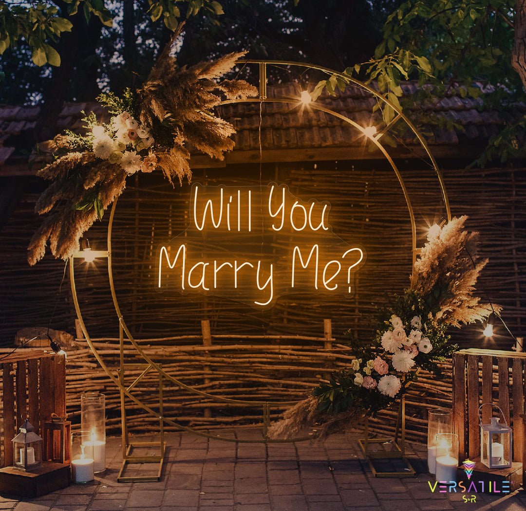 Will You Marry Me? Neon Sign
