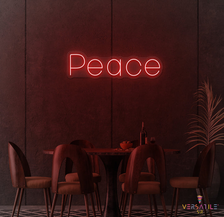 Peace Neon Sign
