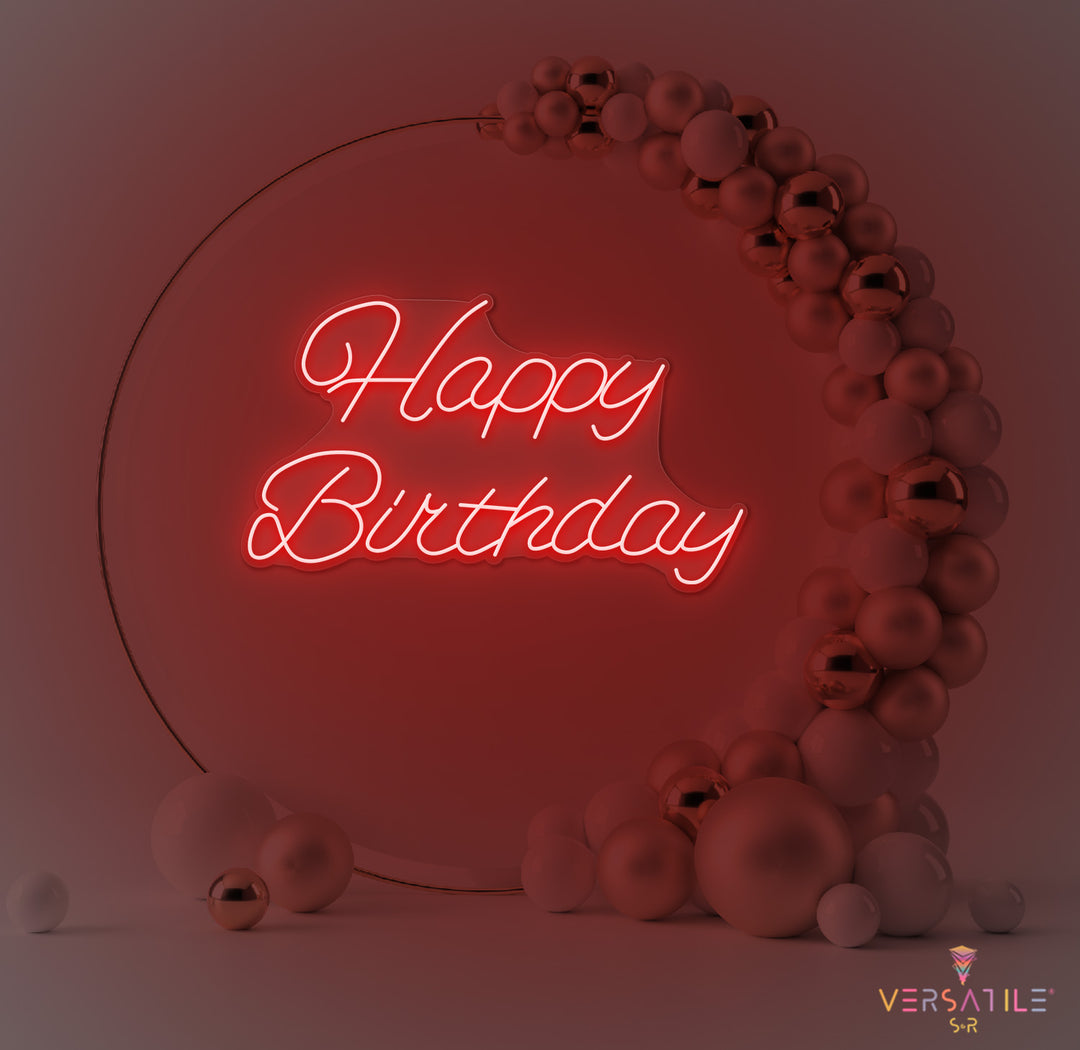 Happy Birthday Neon Sign