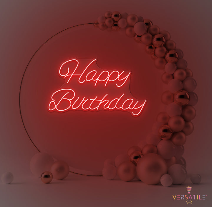 Happy Birthday Neon Sign