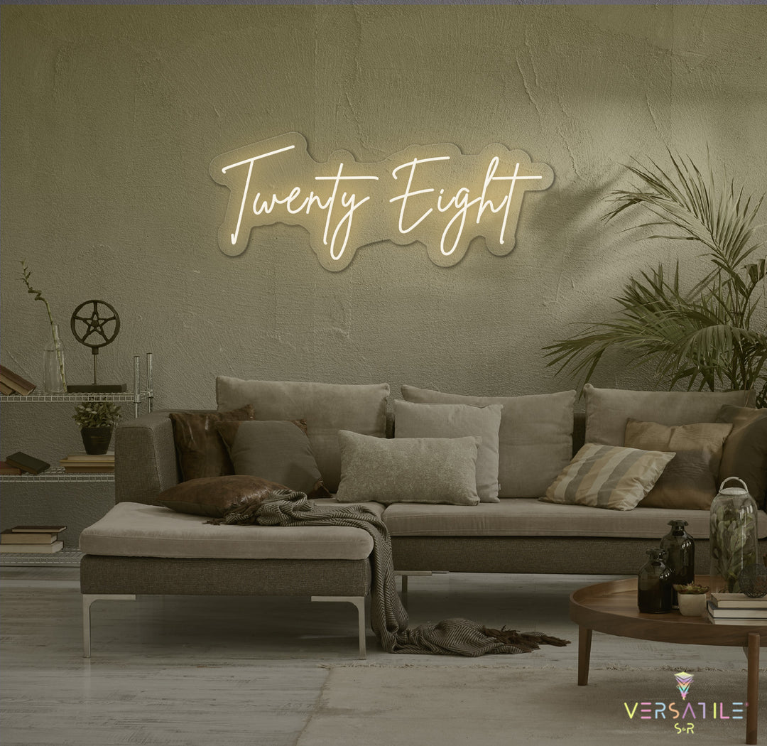 Twenty Eight Birthday Neon Sign