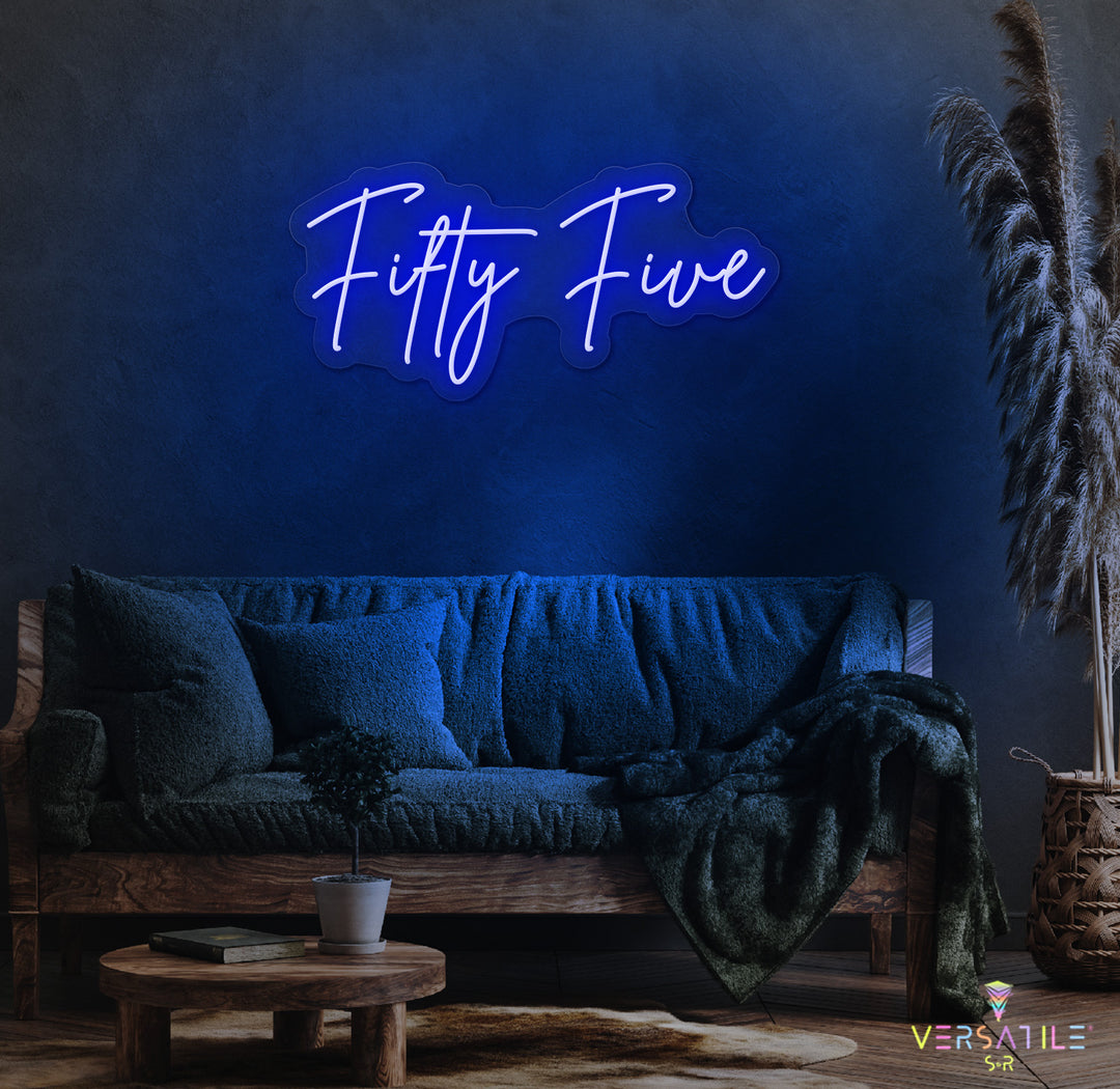 Fifty Five Birthday Neon Sign