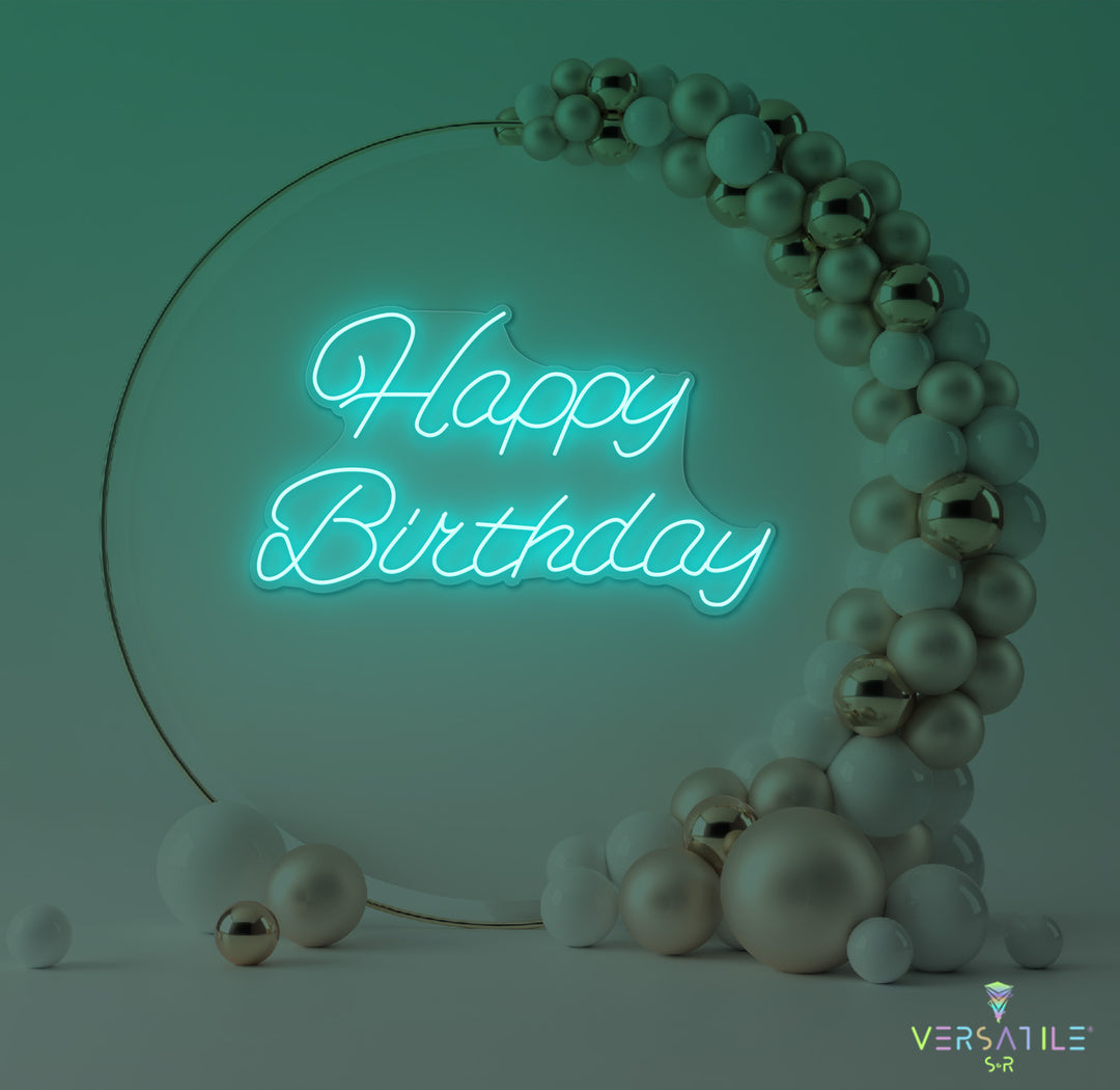 Happy Birthday Neon Sign