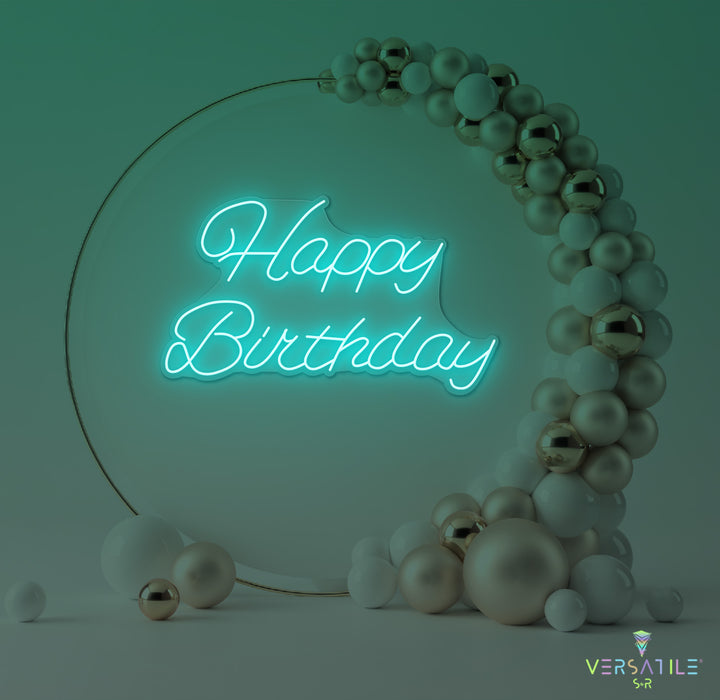 Happy Birthday Neon Sign