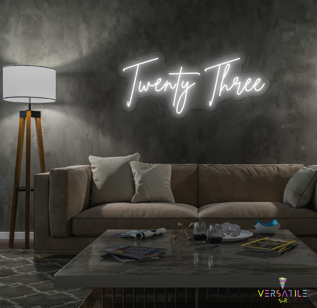 Twenty Three Birthday Neon Sign