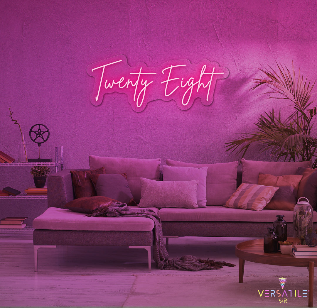 Twenty Eight Birthday Neon Sign