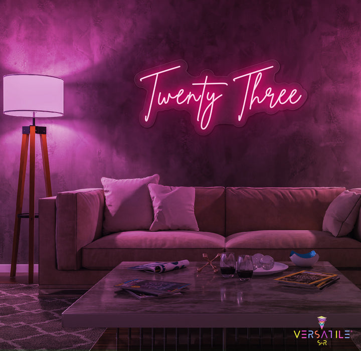 Twenty Three Birthday Neon Sign