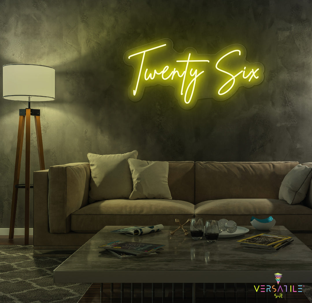 Twenty Six Birthday Neon Sign