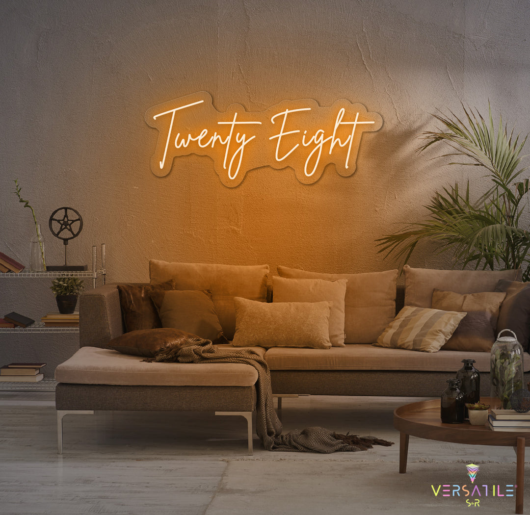 Twenty Eight Birthday Neon Sign