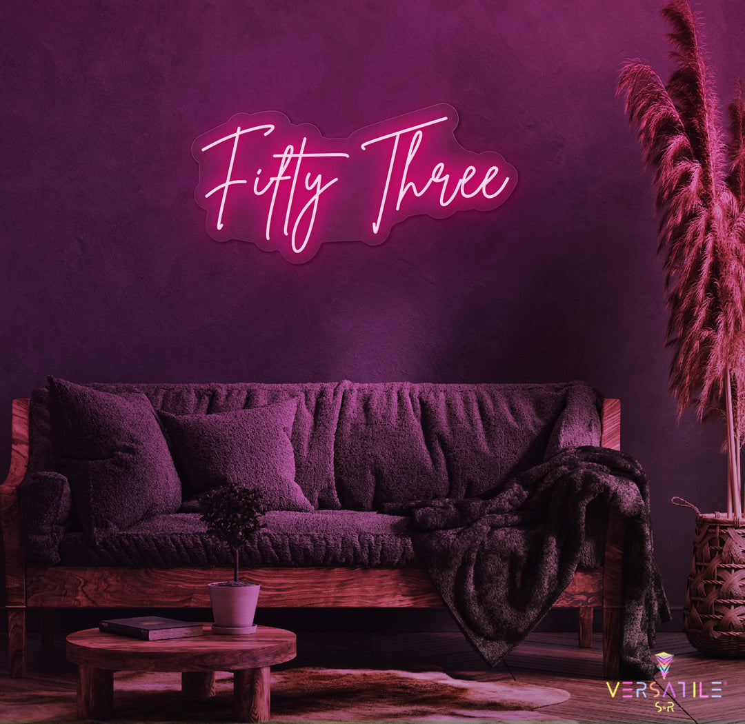 Fifty Three Birthday Neon Sign