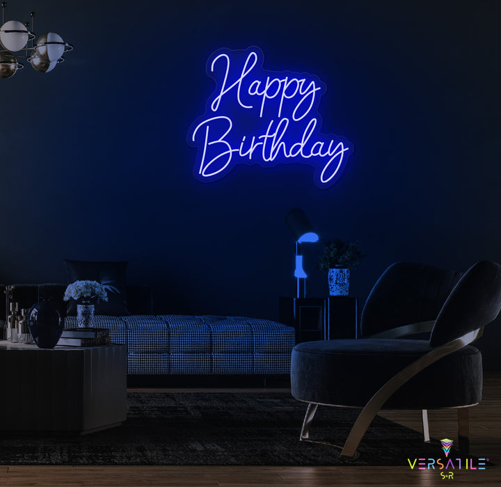 Happy Birthday Neon Sign