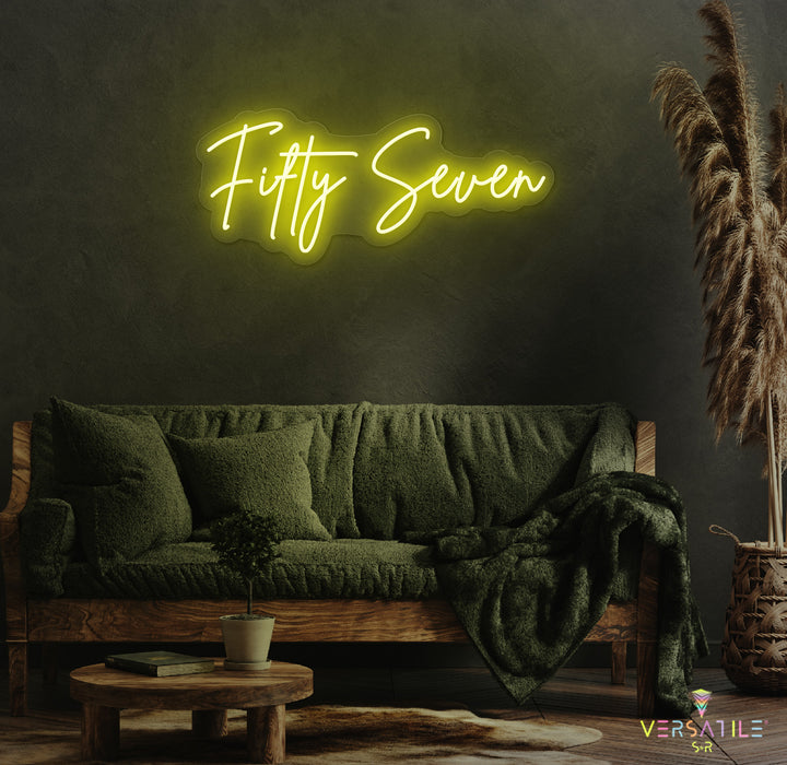 Fifty Seven Birthday Neon Sign