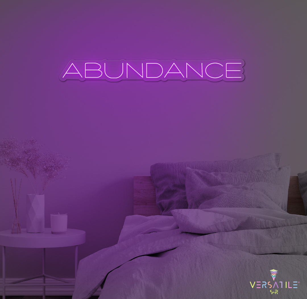 Abundance Neon Sign