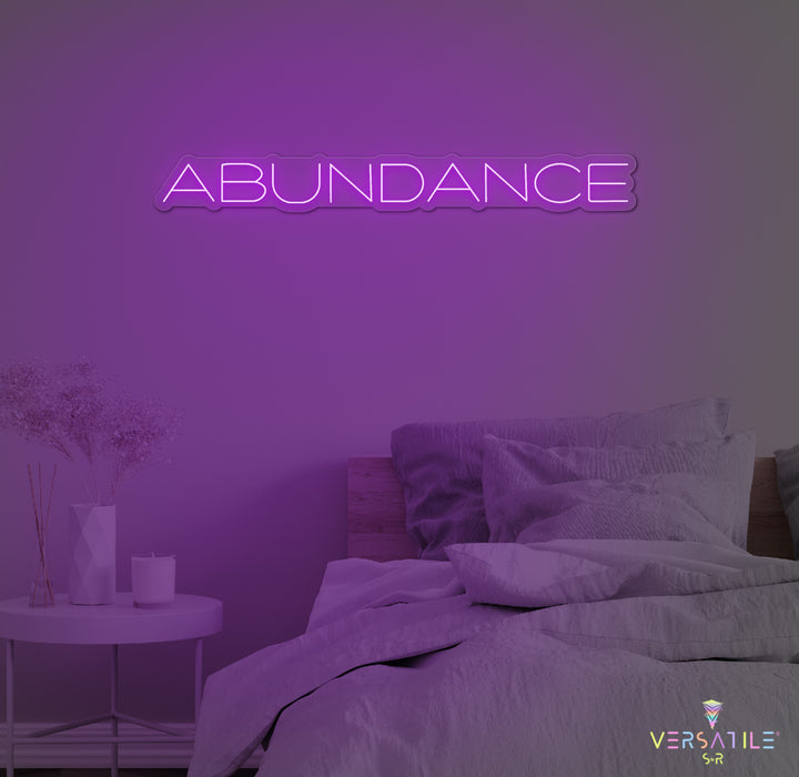 Abundance Neon Sign