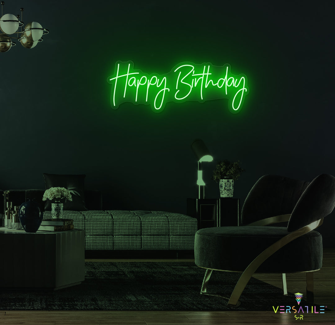 Happy Birthday Neon Sign