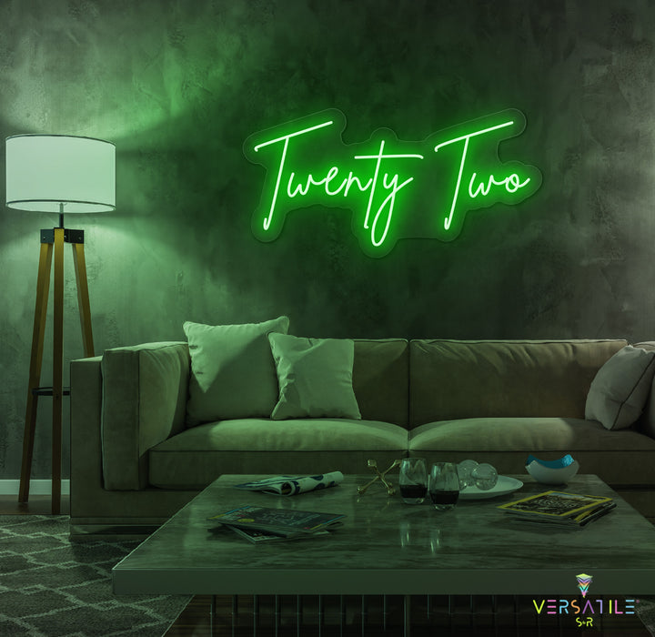 Twenty Two Birthday Neon Sign