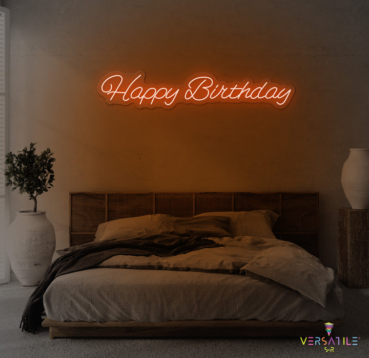 Happy Birthday Neon Sign