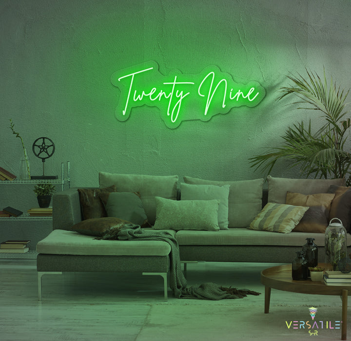 Twenty Nine Birthday Neon Sign
