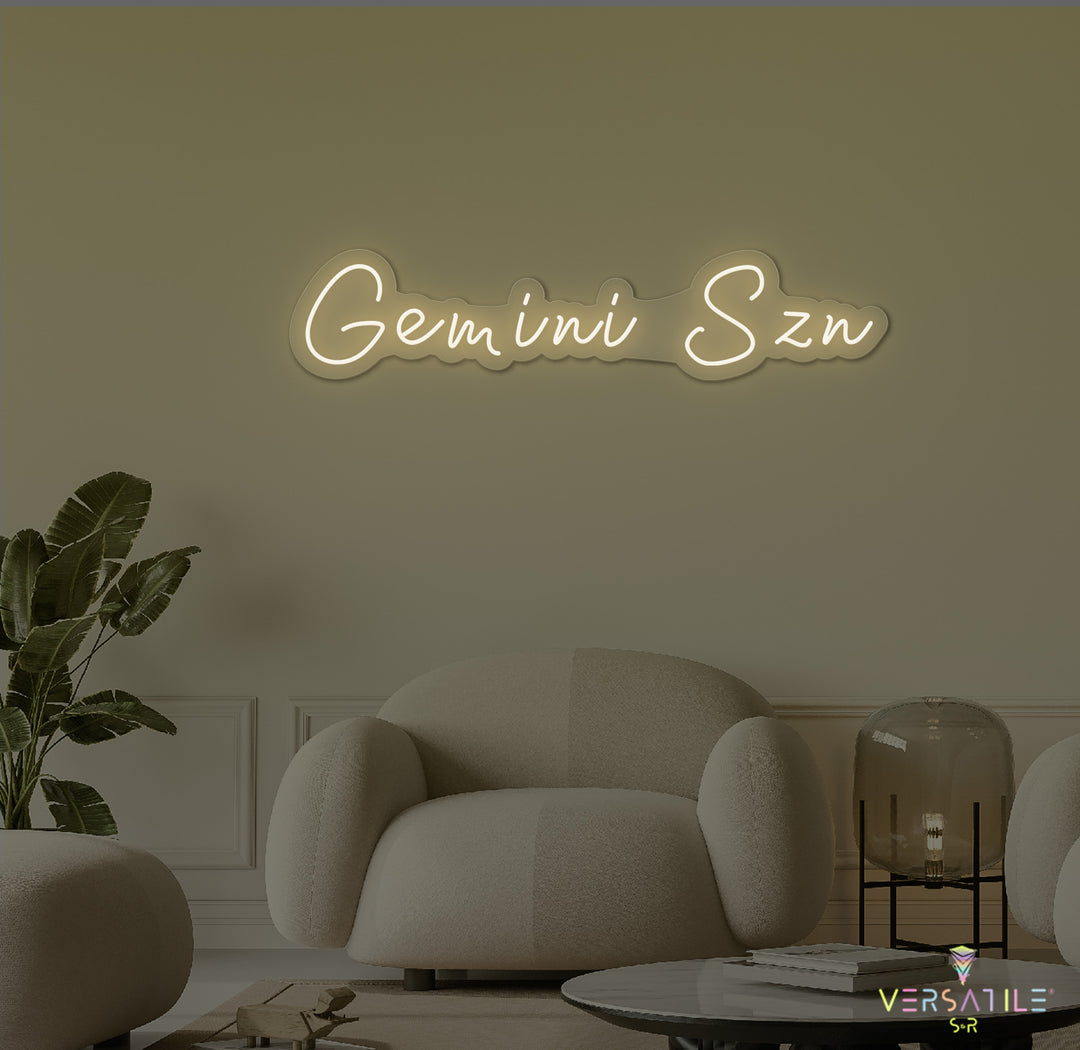 Gemini SZN Neon Sign
