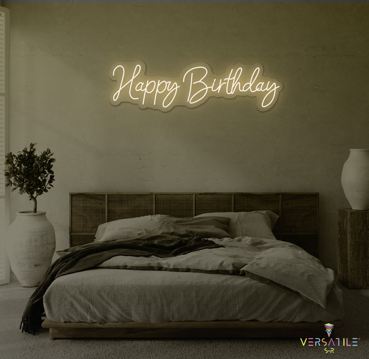 Happy Birthday Neon Sign
