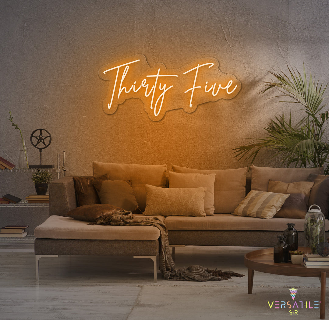 Thirty Five Birthday Neon Sign