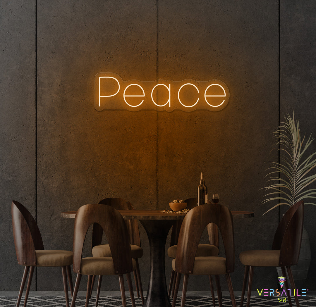 Peace Neon Sign