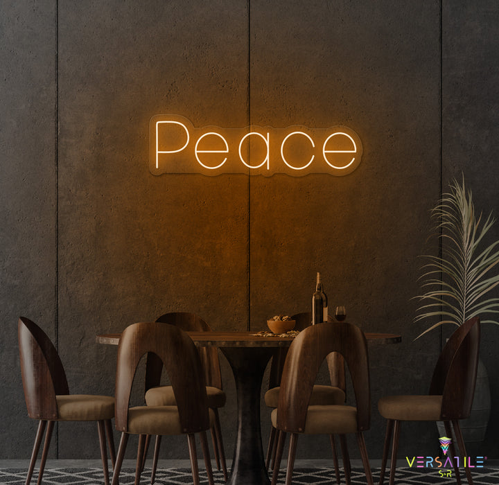 Peace Neon Sign