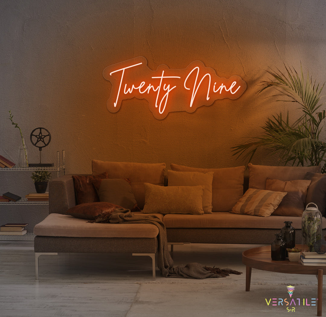 Twenty Nine Birthday Neon Sign