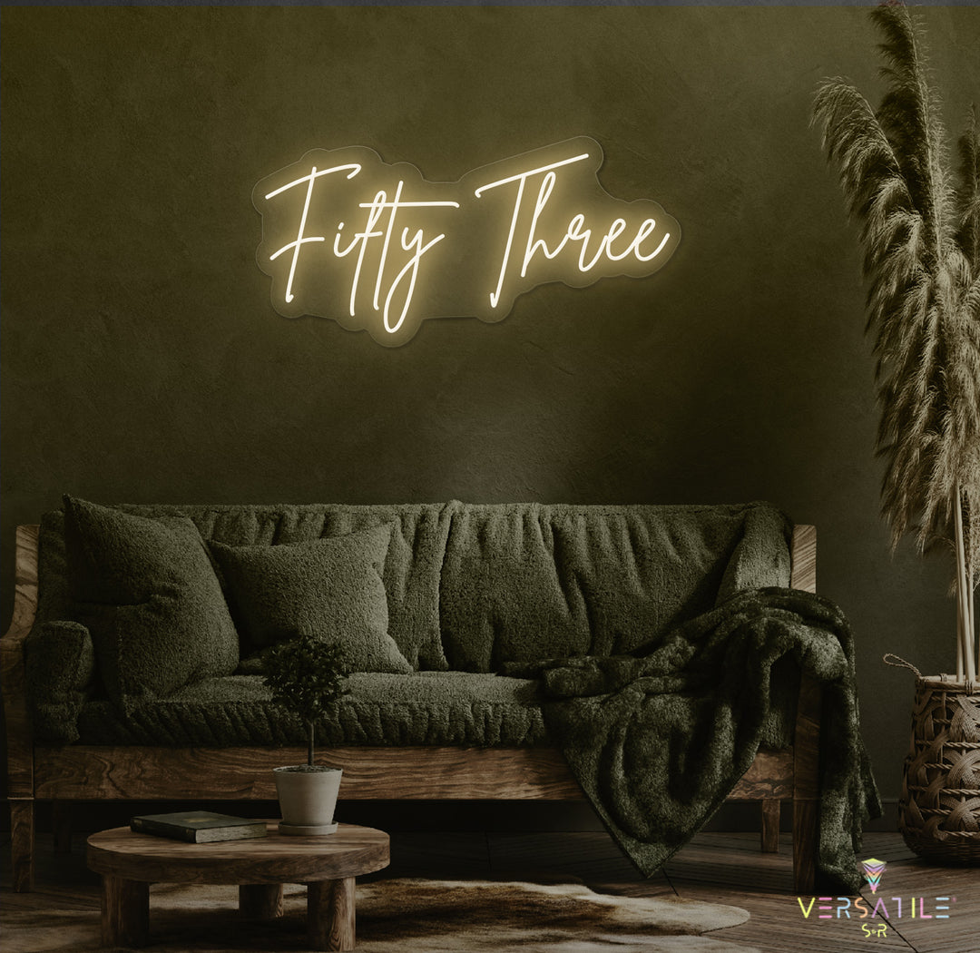 Fifty Three Birthday Neon Sign