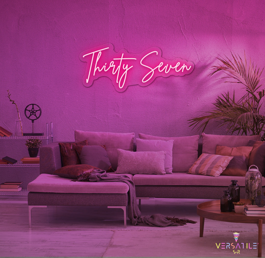 Thirty Seven Birthday Neon Sign