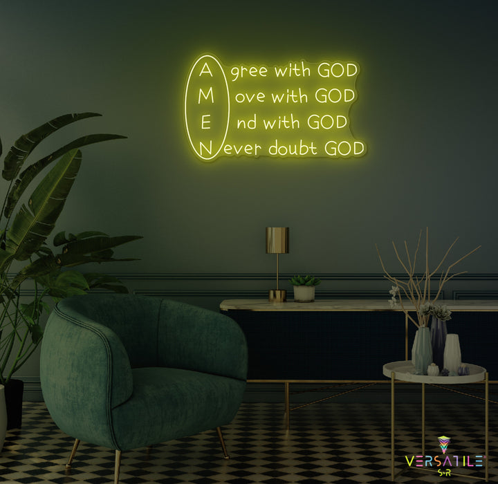 Amen Neon Sign