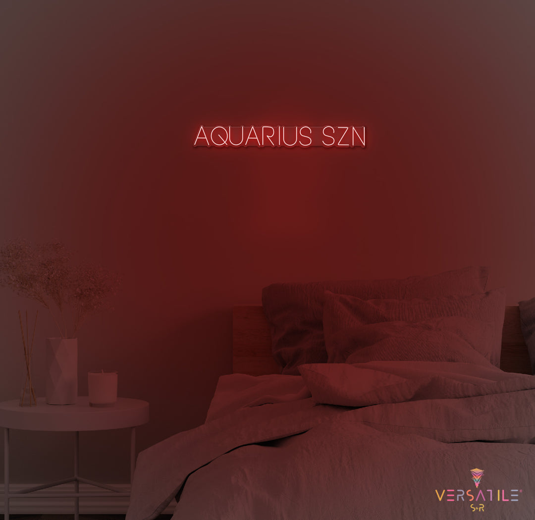 Aquarius SZN Neon Sign